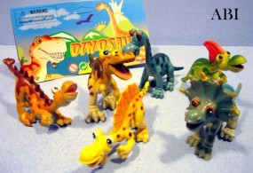  DINOZAURY ŚMIESZNE MINKI