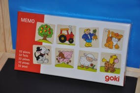  Zabawki drewniane - Gra memo Farma