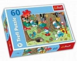  Puzzle 60 el. W lesie  Smerfy Trefl 17202
