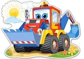  PUZZLE KONTUROWE 12 EL. MAXI - KOPARKA - SPYCHACZ