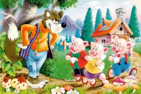  PUZZLE 60 EL. - TRZY MAŁE ŚWINKI