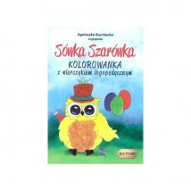  Sówka Szarówka. Kolorowanka z wierszykiem logopedycznym