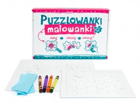  Puzzzlowanki malowanki maluj układaj zmazuj