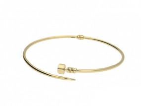  ZŁOTA BRANSOLETKA BANGLE GWÓŹDŹ