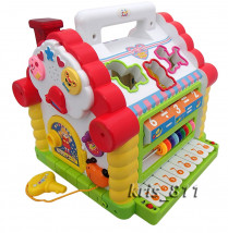  INTERAKTYWNY DOMEK EDUKACYJNY Multidomek pianinko + klocki 739 739